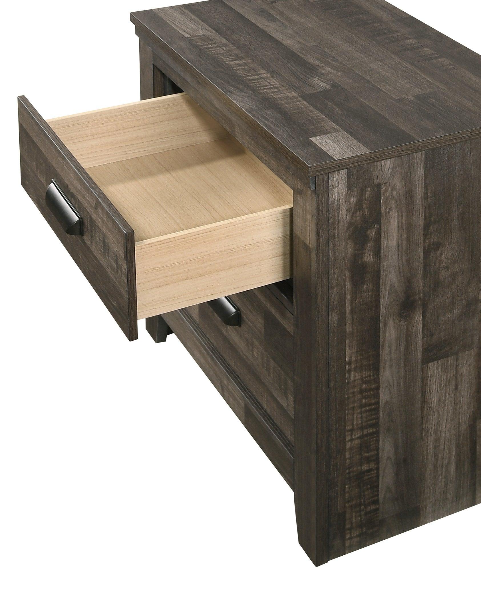 Nightstand from Carter Brown set matching full platform bed