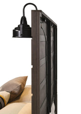 Carter Brown Full LED Platform Bed side view showing low footboard