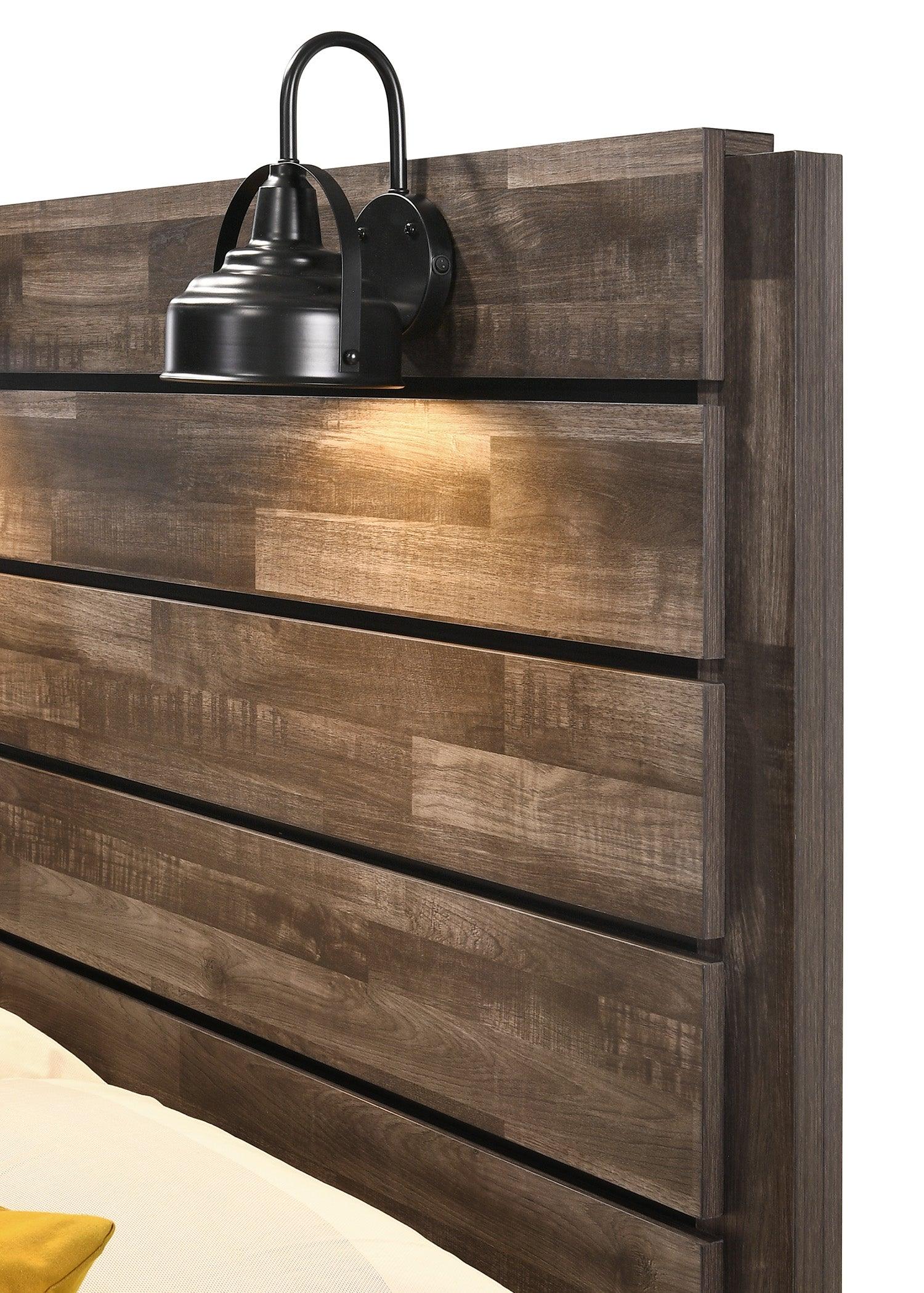 Carter Full Platform Bed headboard detail