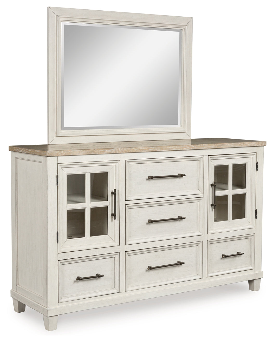 Shaybrock dresser angle with cabinets closed