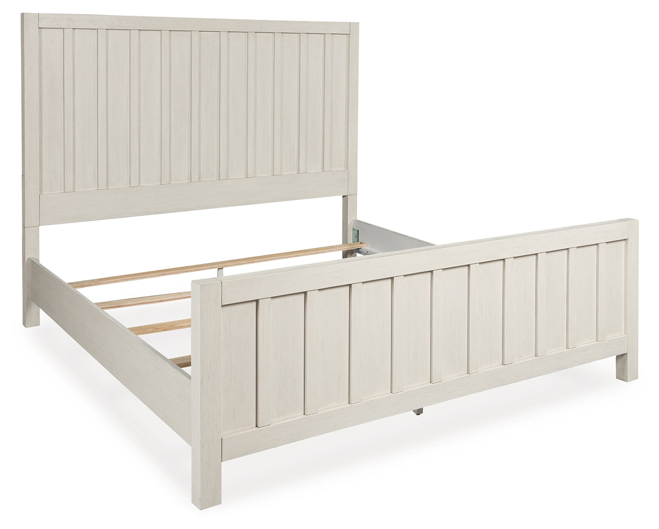 Shaybrock King Panel Bed angled side view