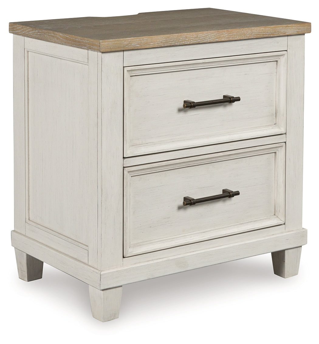 Shaybrock Nightstand angled closed drawers