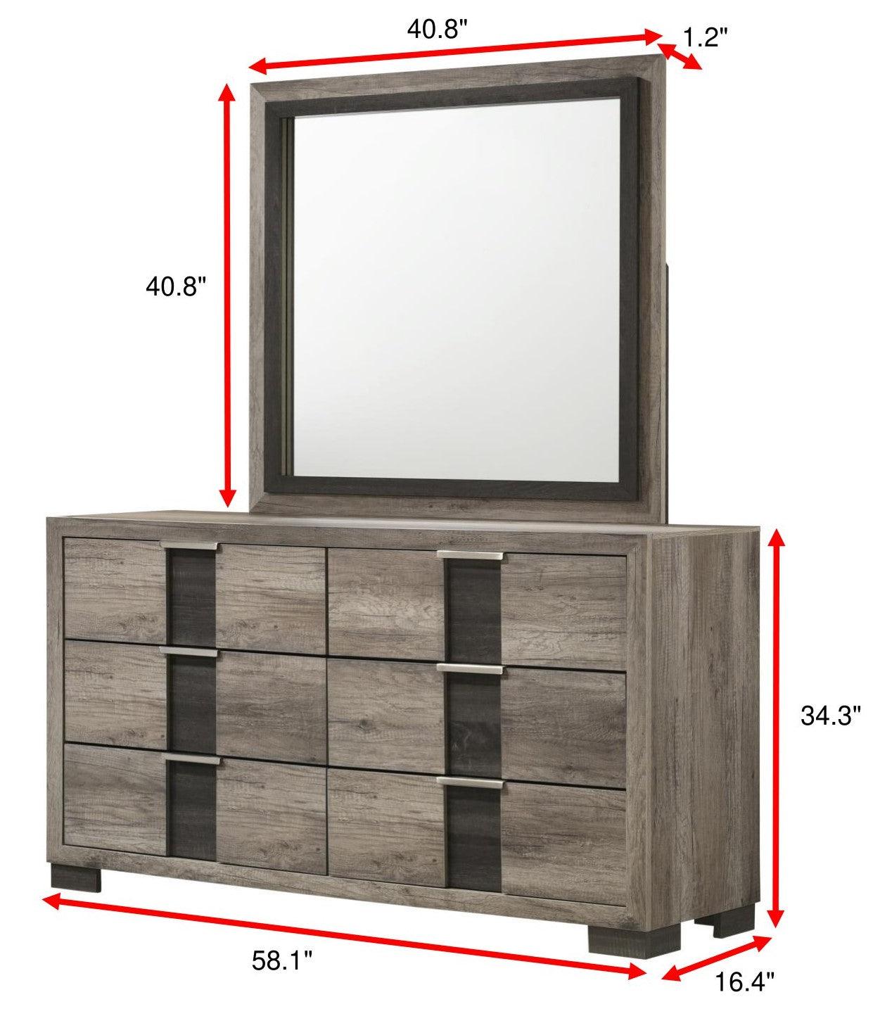 Rangley Night Stand full display with all drawers closed