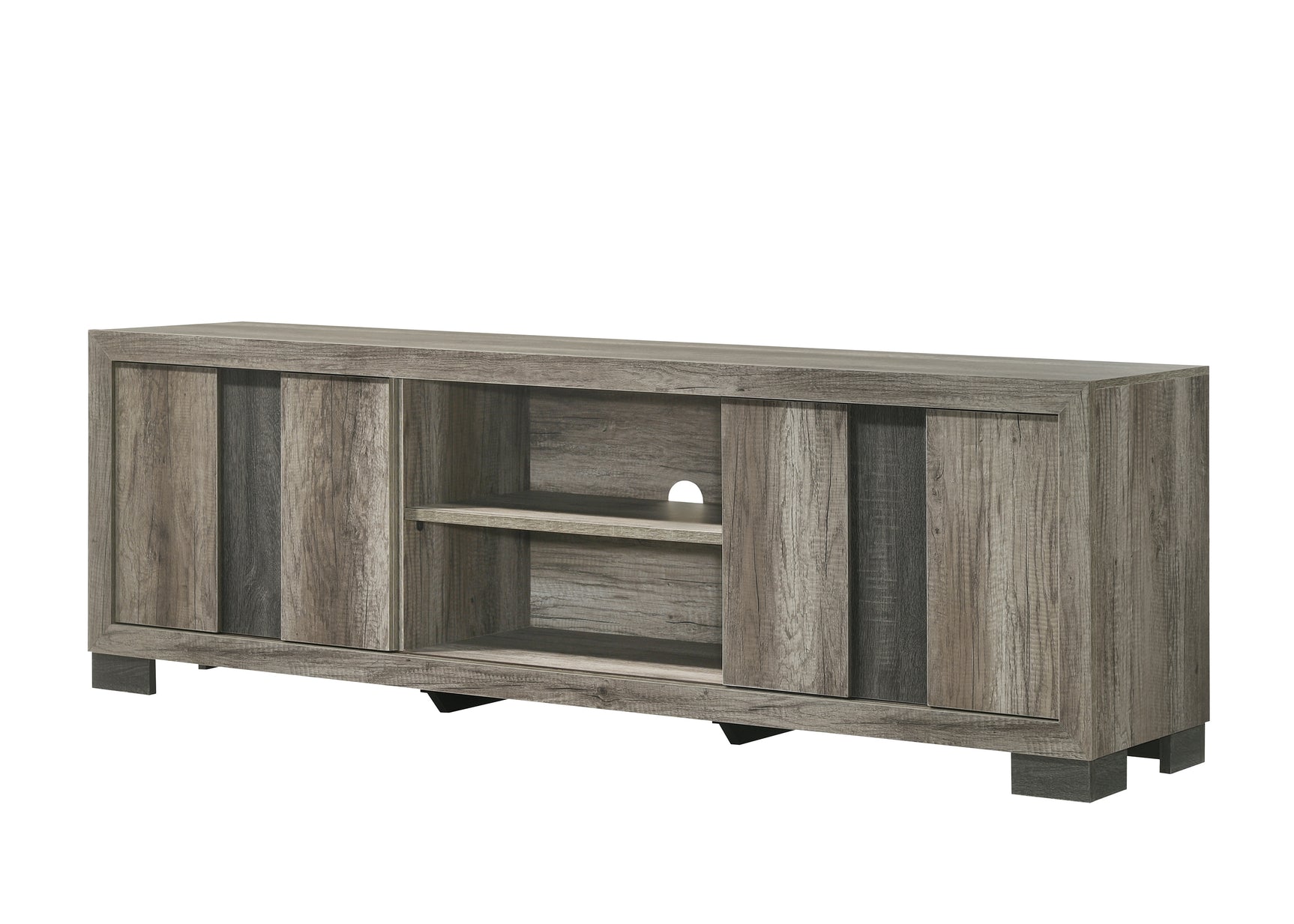 Rangley Gray TV Stand side angle