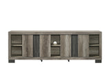 Rangley Gray TV Stand detailed hardware view