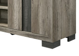 Rangley Gray TV Stand storage compartments