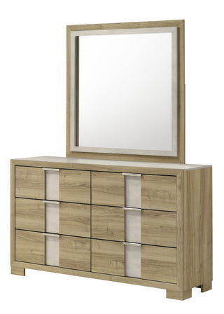 Rangley Driftwood 6-Drawer Dresser with Optional Mirror dresser and mirror by Crownmark | Decor Furniture
