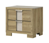 Rangley Driftwood LED Panel Bedroom Set - Queen & King Options nightstand by Crownmark | Decor Furniture