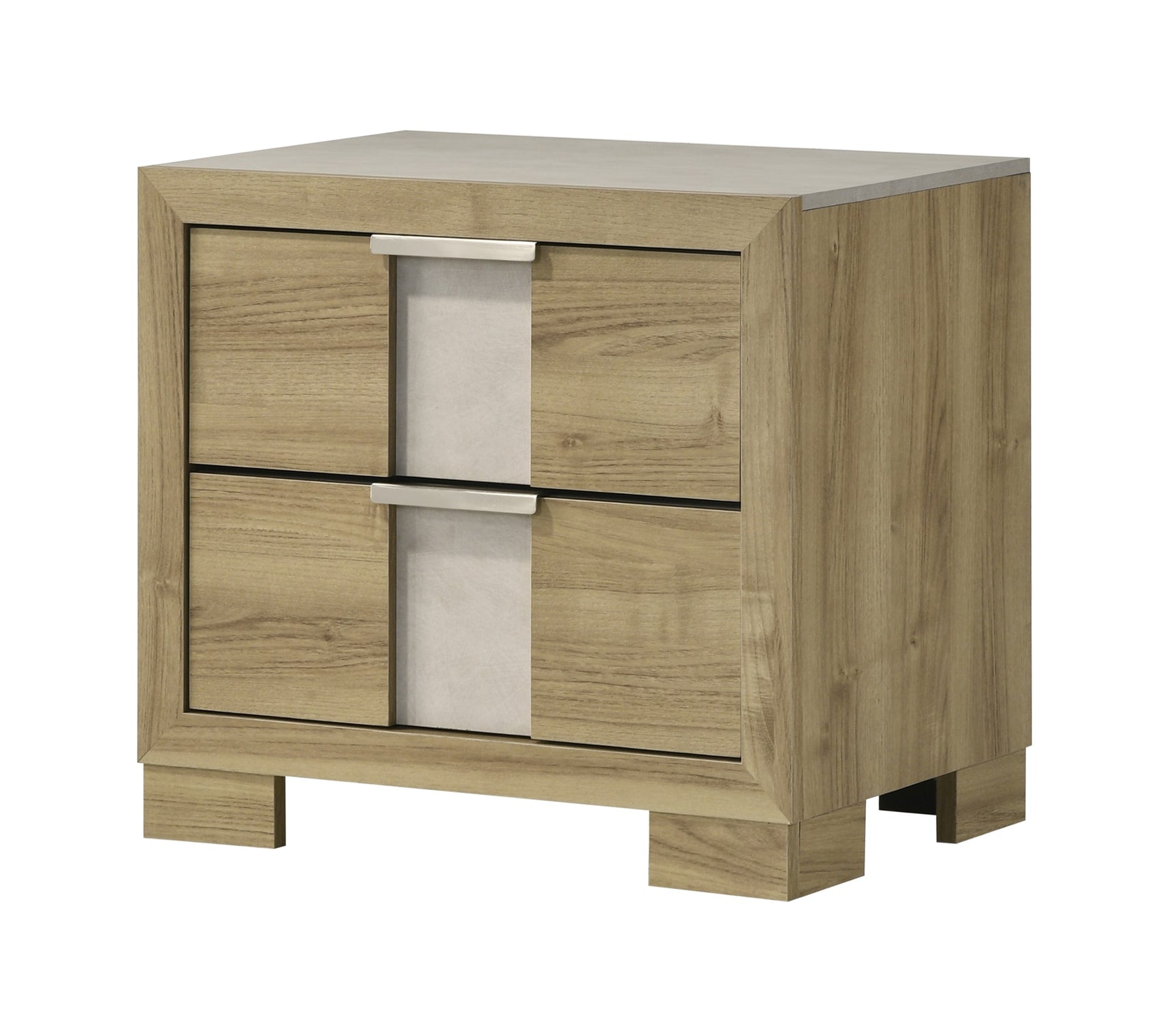 Rangley Driftwood LED Panel Bedroom Set - Queen & King Options nightstand by Crownmark | Decor Furniture