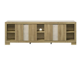 Rangley TV Stand close-up on driftwood finish