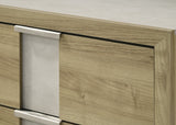 Rangley Driftwood Queen LED Panel Bed detail view by Crownmark | Decor Furniture