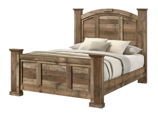 Ella-Mae Natural Poster King Bed from Decor Furniture