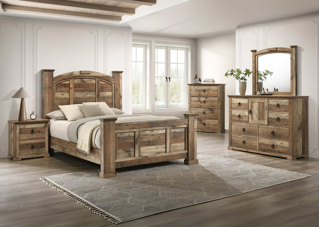 Ella-Mae Natural Poster Bedroom Set from Decor Furniture