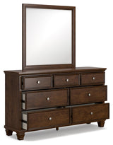 Danabrin dresser and mirror, alternative side angle