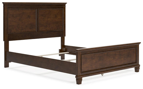 Danabrin Brown Queen Panel Bed - angled view
