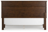 Danabrin Brown King Panel Bed side view
