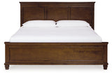 Danabrin Brown King Panel Bed back view