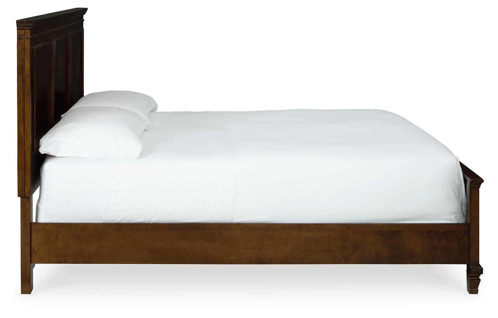 Danabrin Brown King Panel Bed angled side view