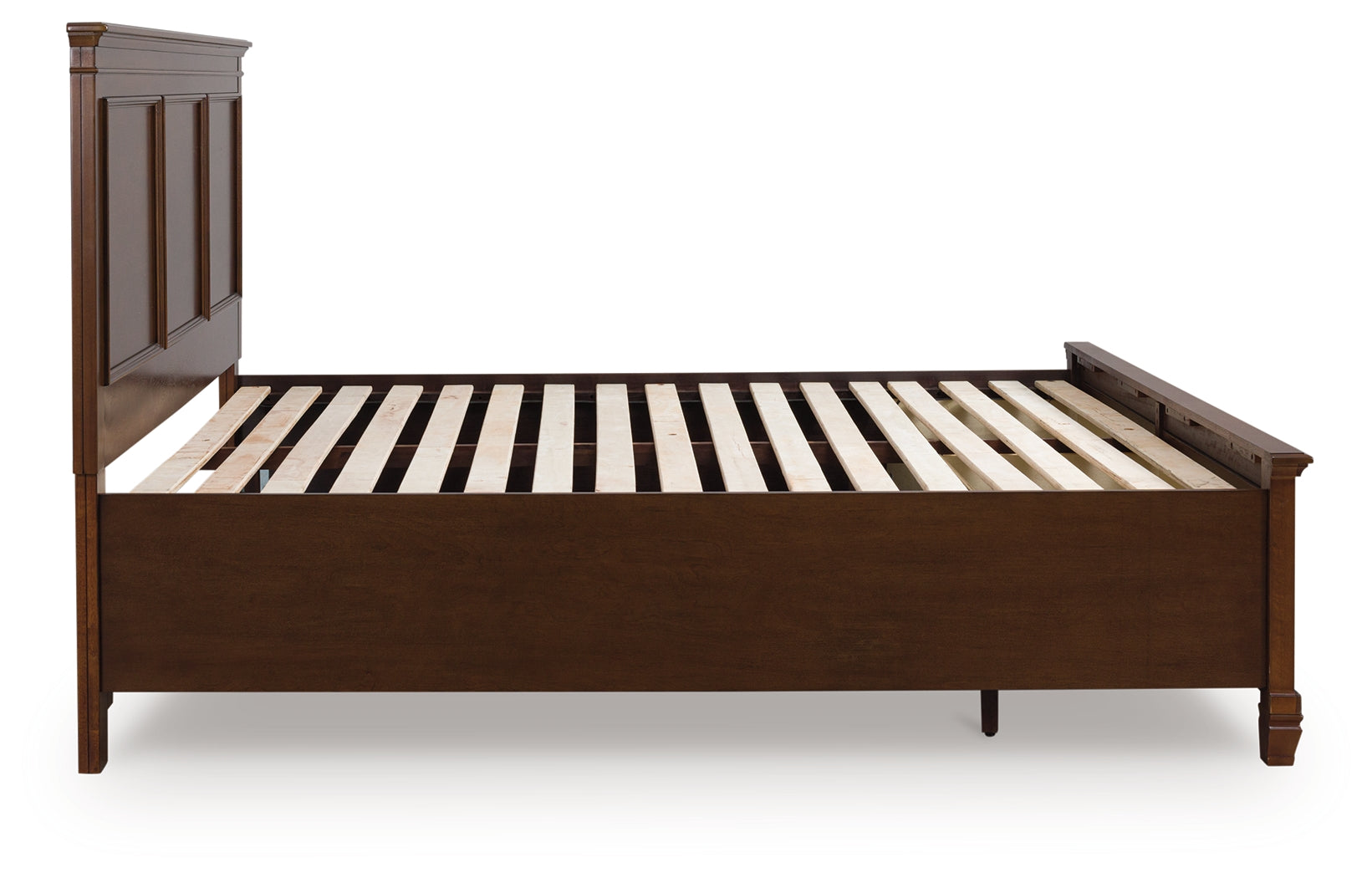 Danabrin Brown King Panel Storage Bed side view