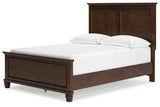Danabrin Brown Full Panel Bed headboard close-up