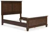 Danabrin Brown Full Panel Bed alternate side view