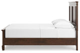 Danabrin Brown Full Panel Bed tapered feet detail