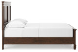 Danabrin Brown Full Panel Bed back view