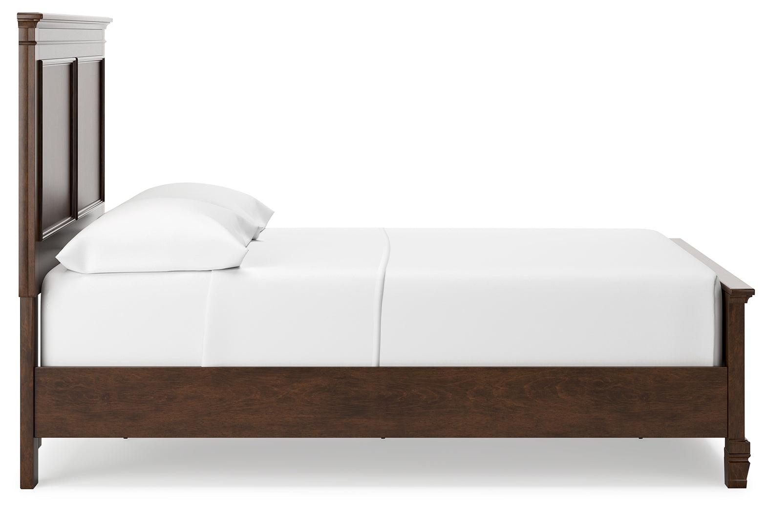 Danabrin Brown Full Panel Bed back view