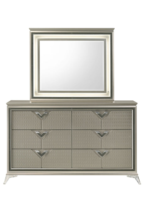 Larana dresser with matching mirror