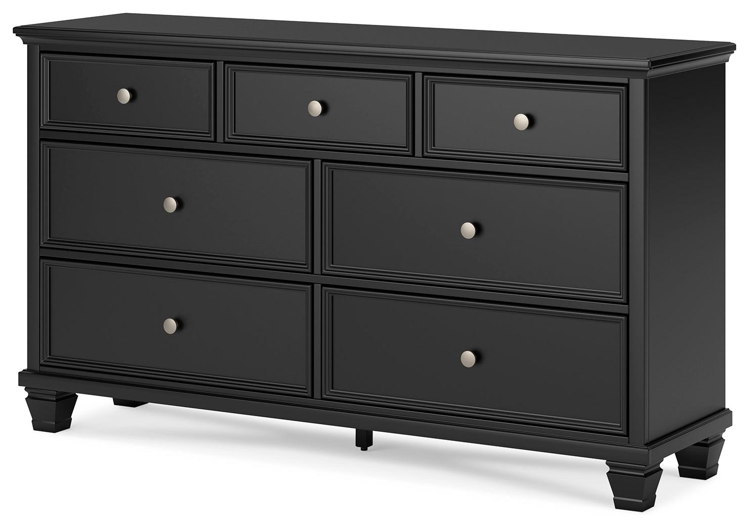 Alternate side angle of Lanolee Black dresser