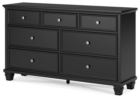 Alternate side angle of Lanolee Black dresser