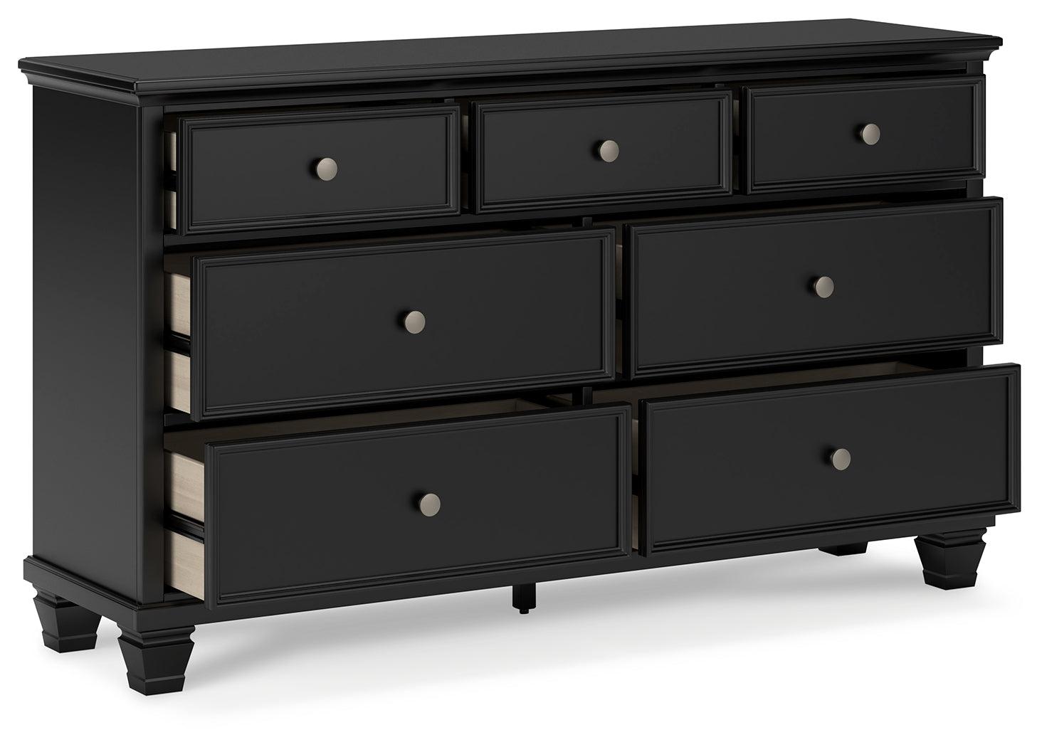 Open drawer showing smooth glides and spacious interior