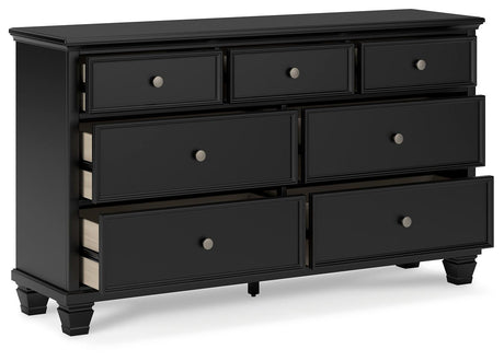 Open drawer showing smooth glides and spacious interior