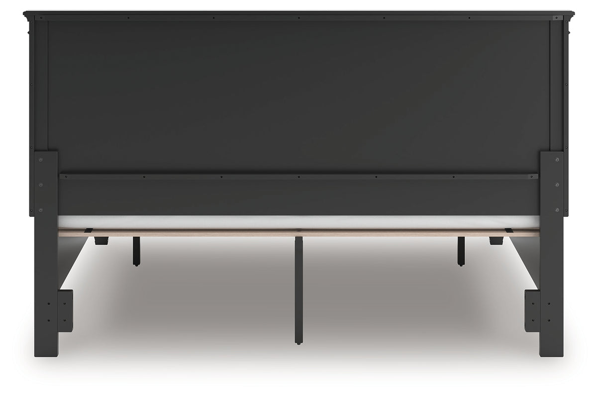 Close-up detail of headboard framing on Lanolee Bed
