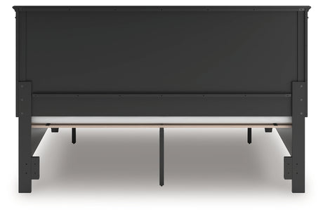 Close-up detail of headboard framing on Lanolee Bed
