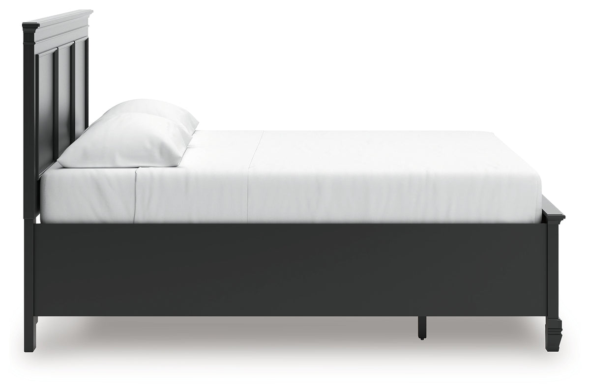Alternate side angle of Lanolee King Panel Storage Bed