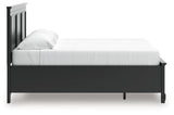 Alternate side angle of Lanolee King Panel Storage Bed