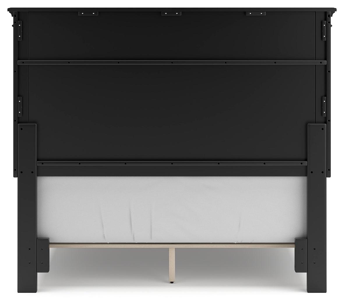 Lanolee Black Full Panel Bed alternate side view