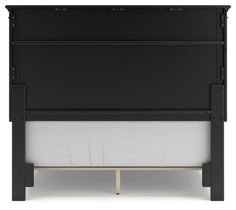 Lanolee Black Full Panel Bed alternate side view