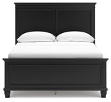 Lanolee Black Full Panel Bed side view