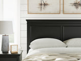 Detail close-up of headboard framing