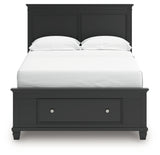 View of bed headboard with distinctive framing