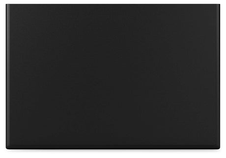 Lanolee Black Nightstand top view showing surface
