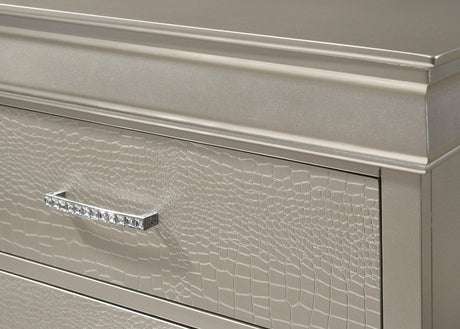 Amalia Dresser close-up of drawer pulls and surface