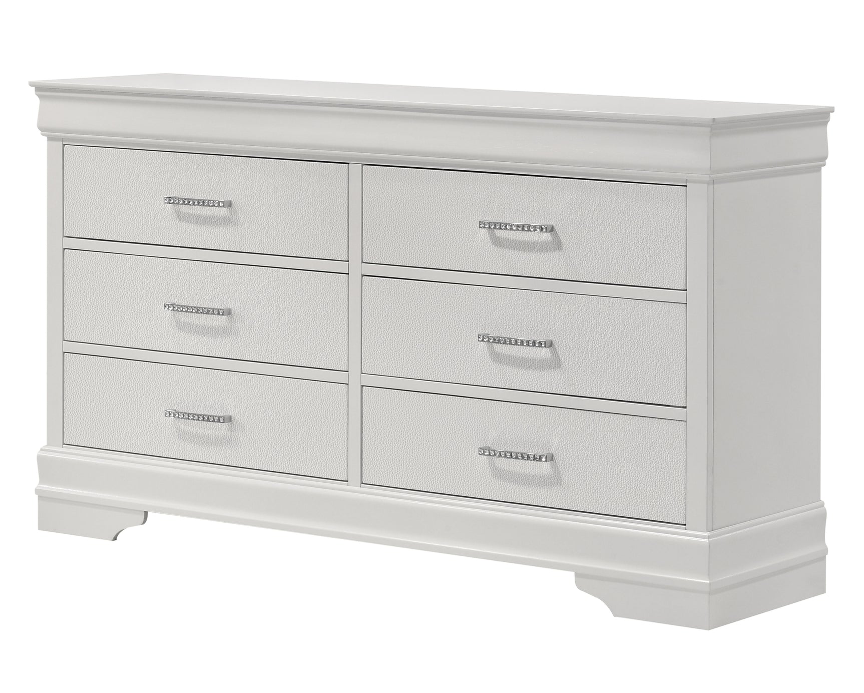 Amalia White Dresser drawer details