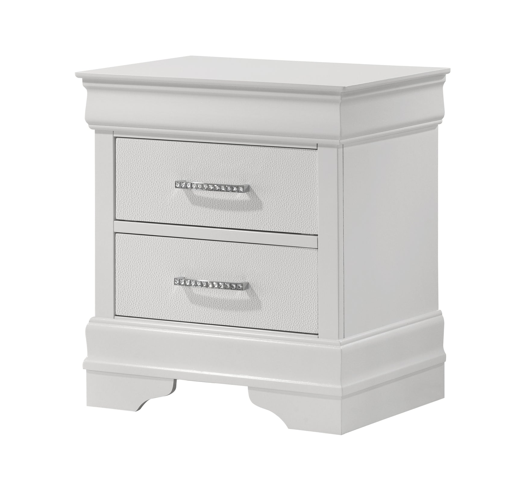 Amalia White Night Stand front