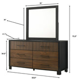 Nemy Brown Dresser and Mirror view 2