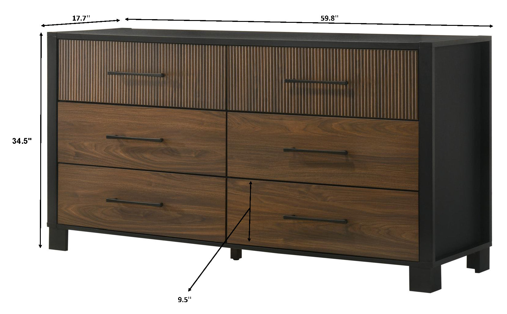 Nemy Brown LED Panel Bedroom Set view 10