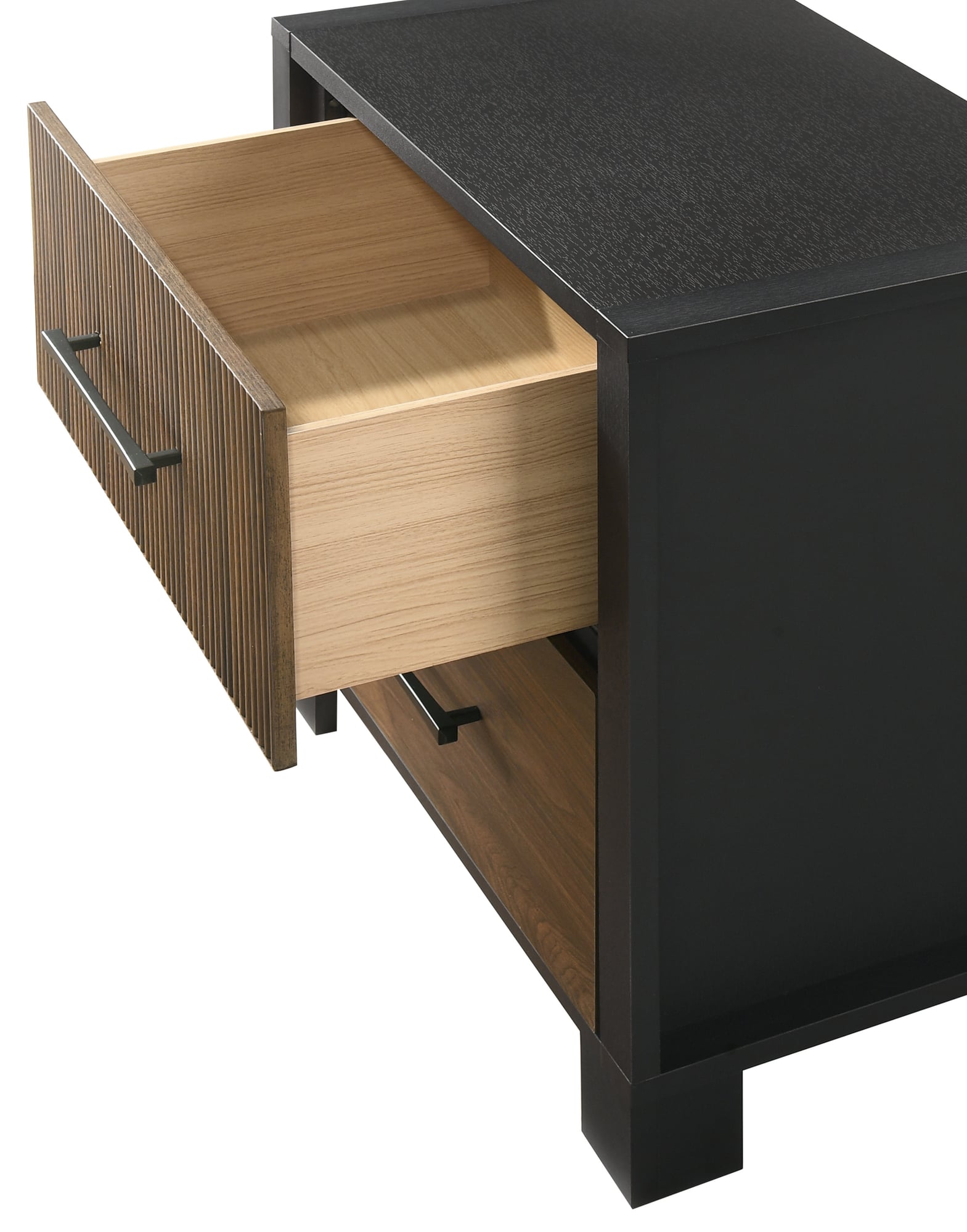 Nemy Brown Nightstand with Elegant Design view 2