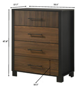 Nemy Brown LED Panel Bedroom Set view 15